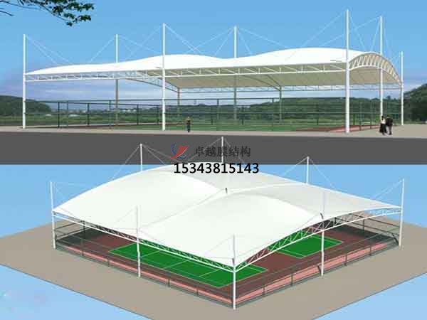棗莊籃球場膜結(jié)構(gòu)罩棚【設計施工】